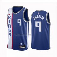 Camiseta Sacramento Kings Kevin Huerter NO 9 Ciudad 2023 24 Azul