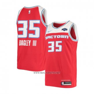 Camiseta Sacramento Kings Marvin Bagley III NO 35 Ciudad 2019-20 Rojo