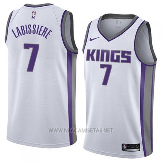 Camiseta Sacramento Kings Skal Labissiere NO 7 Association 2018 Blanco