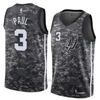 Camiseta San Antonio Spurs Brandon Paul NO 3 Ciudad 2018 Gris