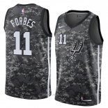 Camiseta San Antonio Spurs Bryn Forbes NO 11 Ciudad 2018 Gris