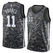 Camiseta San Antonio Spurs Bryn Forbes NO 11 Ciudad 2018 Gris