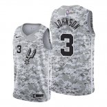 Camiseta San Antonio Spurs Keldon Johnson NO 3 Earned 2019-20 Camuflaje