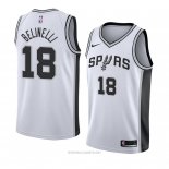 Camiseta San Antonio Spurs Marco Belinelli NO 18 Association 2018 Blanco2