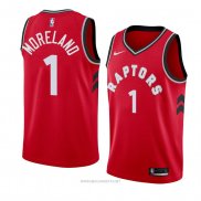 Camiseta Toronto Raptors Eric Moreland NO 1 Icon 2018 Rojo