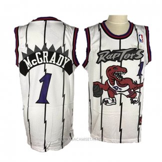 Camiseta Toronto Raptors Tracy McGrady NO 1 Retro Blanco