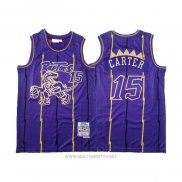 Camiseta Toronto Raptors Vince Carter NO 15 2020 Chinese New Year Throwback Violeta