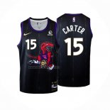 Camiseta Toronto Raptors Vince Carter NO 15 Ciudad 2024-25 Negro