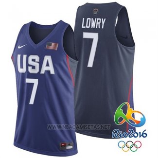 Camiseta USA 2016 Kyle Lowry NO 7 Azul