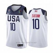 Camiseta USA Jayson Tatum 2019 FIBA Basketball World Cup Blanco