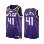 Camiseta Utah Jazz Kelly Olynyk NO 41 Classic 2023-24 Violeta