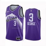 Camiseta Utah Jazz Keyonte George NO 3 Ciudad 2023-24 Violeta