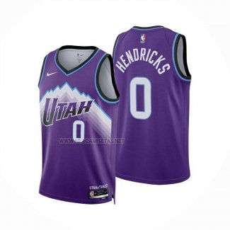 Camiseta Utah Jazz Taylor Hendricks NO 0 Icon 2025-26 Violeta