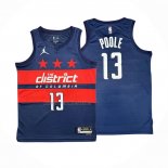 Camiseta Washington Wizards Jordan Poole NO 13 Statement 2024-25 Azul