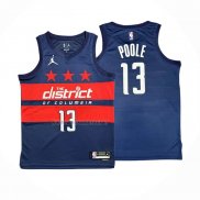 Camiseta Washington Wizards Jordan Poole NO 13 Statement 2024-25 Azul