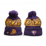 Gorro Beanie Los Angeles Lakers Violeta Amarillo