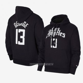 Sudaderas con Capucha Los Angeles Clippers Paul George Ciudad Negro