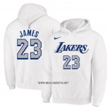 Sudaderas con Capucha Los Angeles Lakers LeBron James Blanco