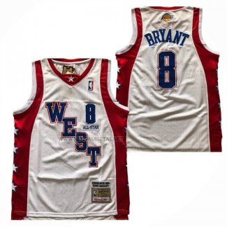 Camiseta All Star 2004 Kobe Bryant NO 8 Blanco