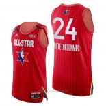 Camiseta All Star 2020 Milwaukee Bucks Giannis Antetokounmpo Autentico NO 24 Rojo