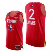 Camiseta All Star 2020 Western Conference Lebron James NO 2 Rojo