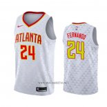 Camiseta Atlanta Hawks Bruno Fernando NO 24 Association Blanco