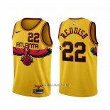 Camiseta Atlanta Hawks Cam Reddish NO 22 Ciudad 2021-22 Amarillo