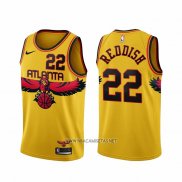 Camiseta Atlanta Hawks Cam Reddish NO 22 Ciudad 2021-22 Amarillo