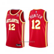 Camiseta Atlanta Hawks De'Andre Hunter NO 12 Icon 2020-21 Rojo