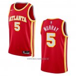 Camiseta Atlanta Hawks Dejounte Murray NO 5 Icon 2022-23 Rojo
