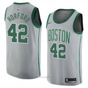 Camiseta Boston Celtics Al Horford NO 42 Ciudad 2018 Gris