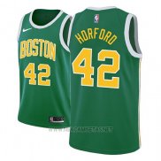 Camiseta Boston Celtics Al Horford NO 42 Earned 2018-19 Verde