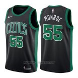 Camiseta Boston Celtics Greg Monroe NO 55 Statehombret 2017-18 Negro