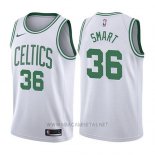 Camiseta Boston Celtics Marcus Smart NO 36 Association 2017-18 Blanco