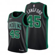 Camiseta Boston Celtics Romeo Langford NO 45 Statement 2019-20 Negro