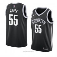 Camiseta Brooklyn Nets Mitch Creek NO 55 Icon 2018 Negro