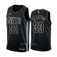 Camiseta Brooklyn Nets Nic Claxton NO 33 Statement 2022-23 Negro