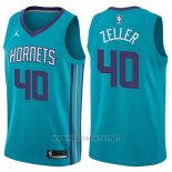 Camiseta Charlotte Hornets Cody Zeller NO 40 Icon 2017-18 Verde
