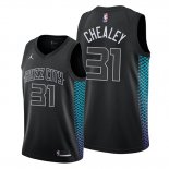 Camiseta Charlotte Hornets Joe Chealey NO 31 Ciudad Edition Negro