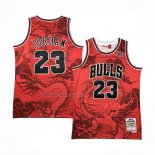 Camiseta Chicago Bulls Michael Jordan NO 23 Asian Heritage Throwback 1997-98 Rojo