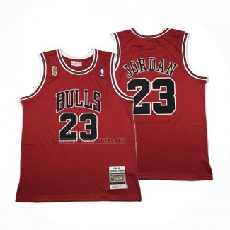 Camiseta Chicago Bulls Michael Jordan NO 23 Autentico 1995-96 Rojo
