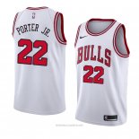 Camiseta Chicago Bulls Otto Porter JR. NO 22 Association 2018 Blanco.