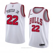 Camiseta Chicago Bulls Otto Porter JR. NO 22 Association 2018 Blanco.