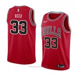 Camiseta Chicago Bulls Willie Reed NO 33 Icon 2018 Rojo