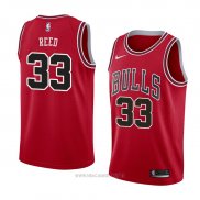 Camiseta Chicago Bulls Willie Reed NO 33 Icon 2018 Rojo