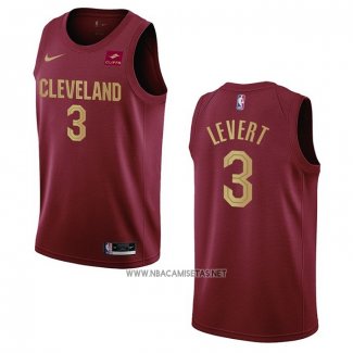 Camiseta Cleveland Cavaliers Caris Levert NO 3 Icon 2022-23 Rojo