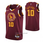 Camiseta Cleveland Cavaliers Darius Garland NO 10 Ciudad Rojo