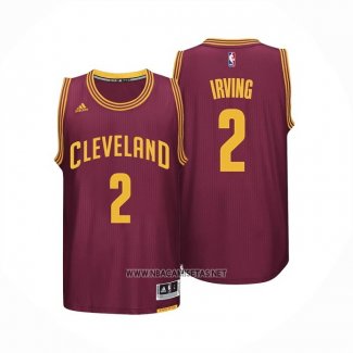 Camiseta Cleveland Cavaliers Kyrie Irving NO 2 Retro Rojo