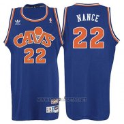 Camiseta Cleveland Cavaliers Larry Nance NO 22 Retro 2008 Azul