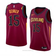 Camiseta Cleveland Cavaliers Sam Dekker NO 15 Icon 2018 Rojo